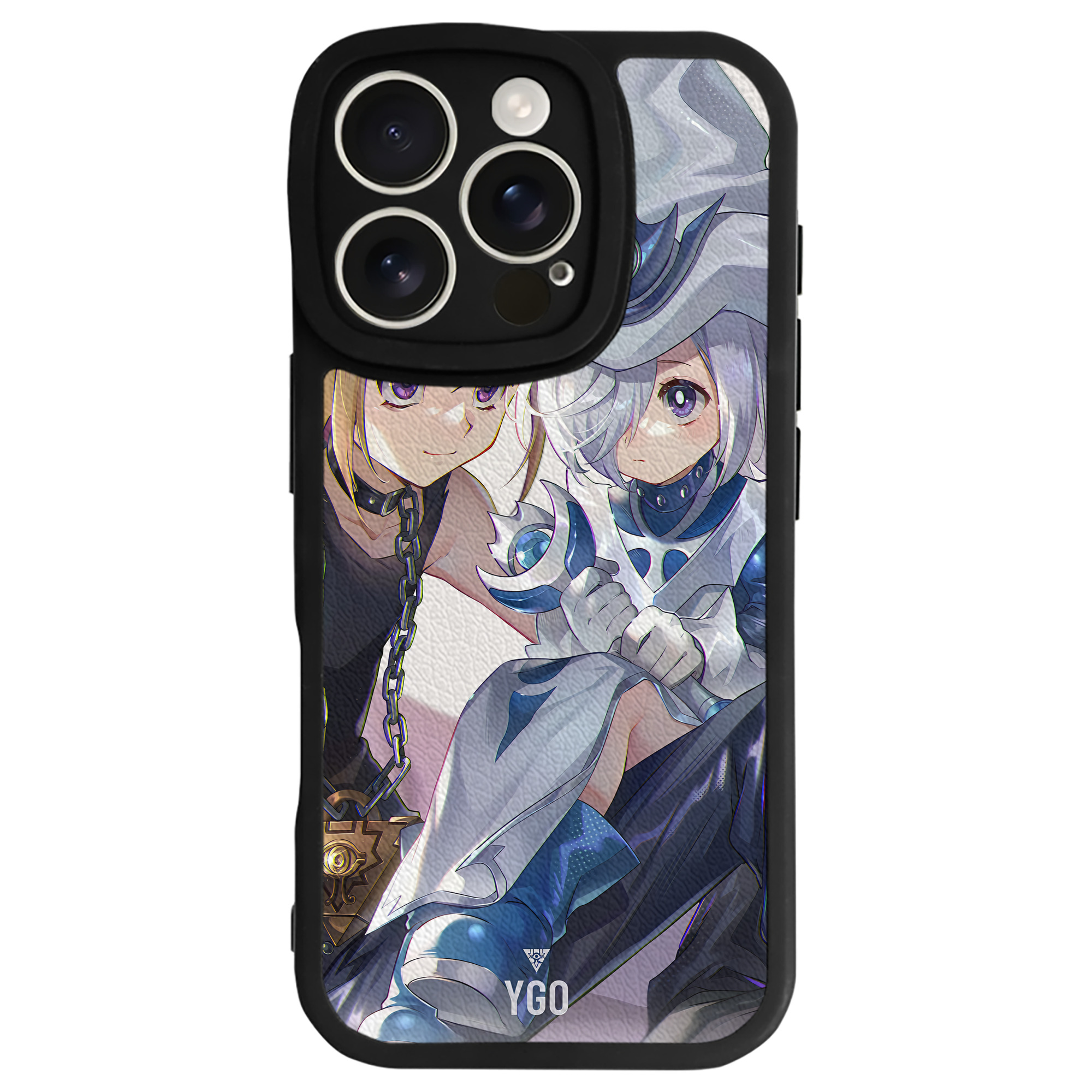 （画像用） 遊☆戯☆王 Yu-Gi-Oh! 【iPhone 16シリーズ対応】シリコンスマホケース（レザー調） 材質：シリコン